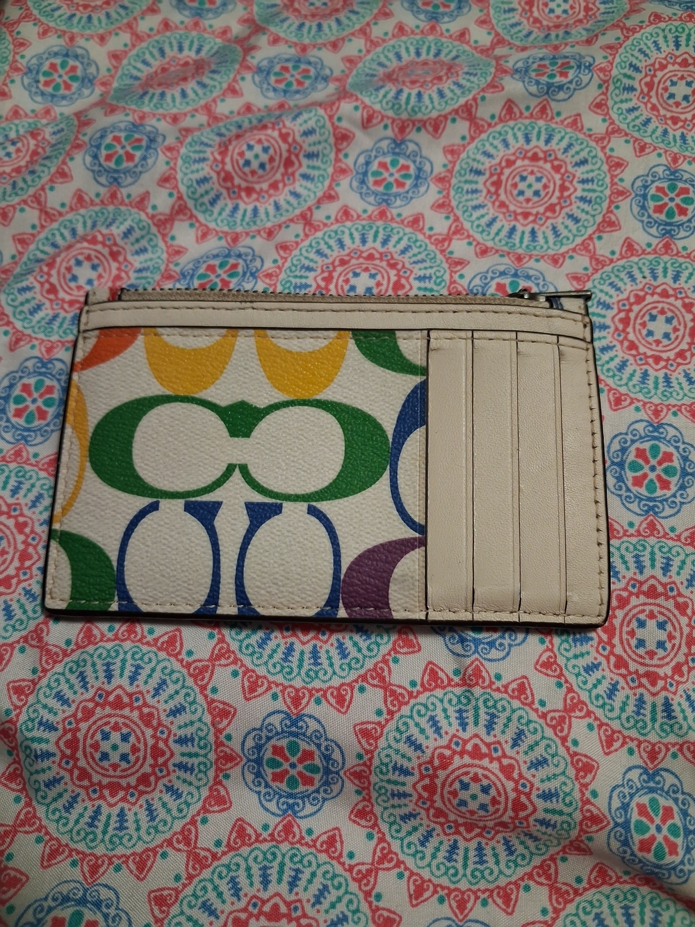 🌈 RARE Limited Edition Coach Pride 2023 Rainbow Card Case 🌈